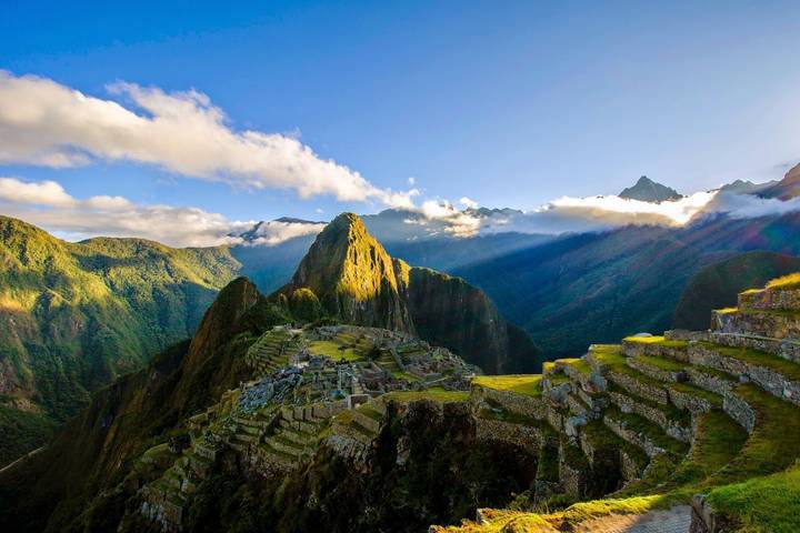 Historic ruins in the Andean mountains
